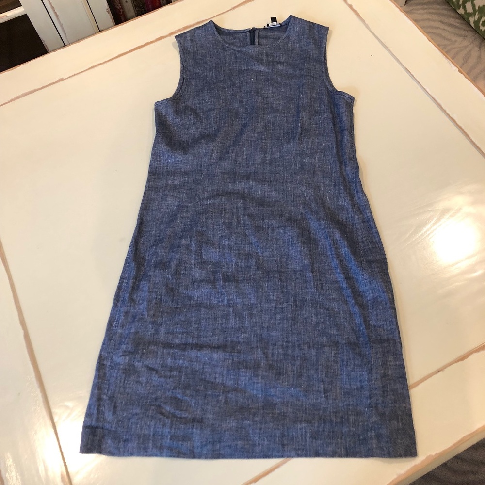 Theory Linen Blend Mini Dress EUC